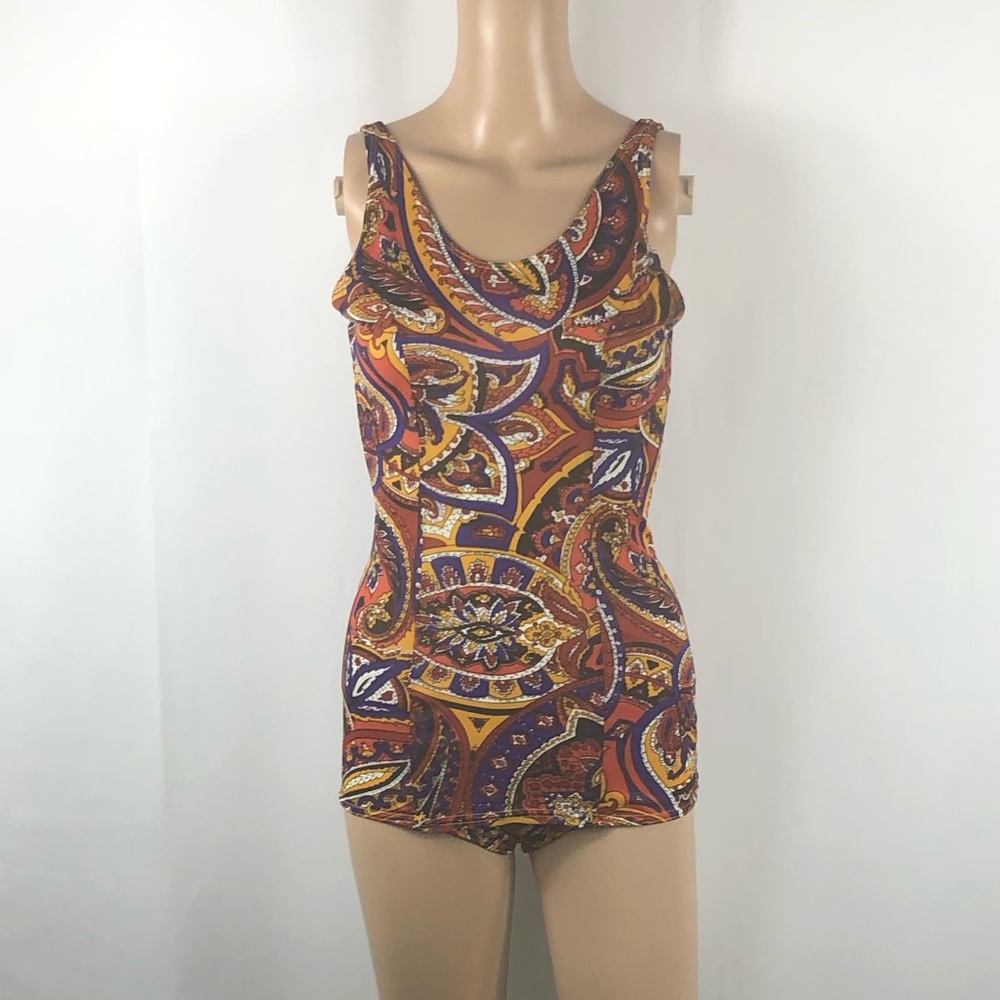 Vintage 1960’s Paisley Print Swimsuit
